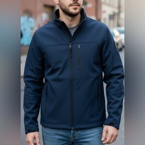 Hawke & Co Sport Soft Shell Jacket  Dark Blue Mens Size Small